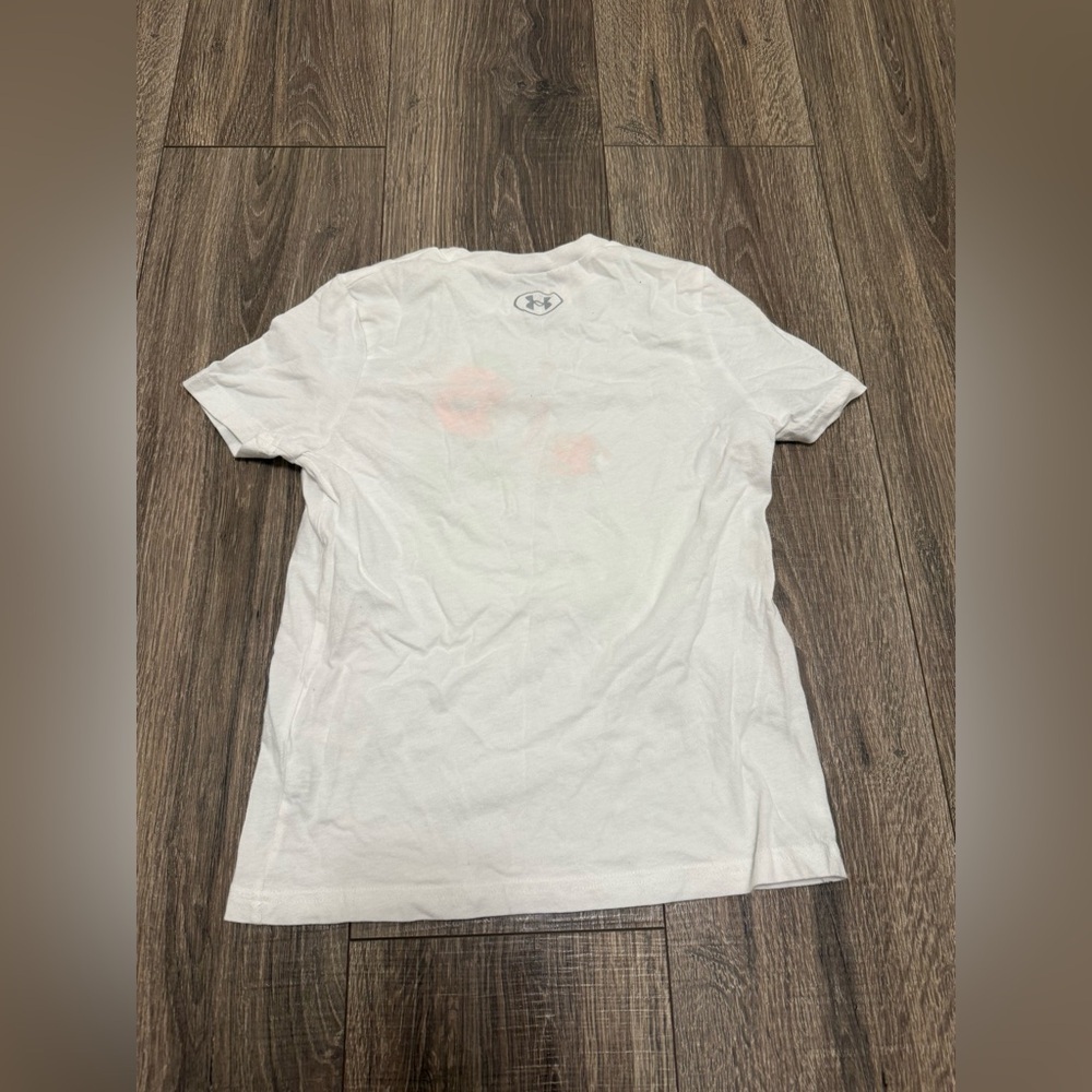 Under Armour🏀Youth Boys' UA Basketball Jet Short Sleeve T-Shirt White Sz Small - Picture 4 of 5
